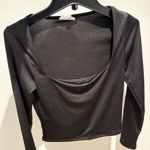 Elegant Black Women's Top
